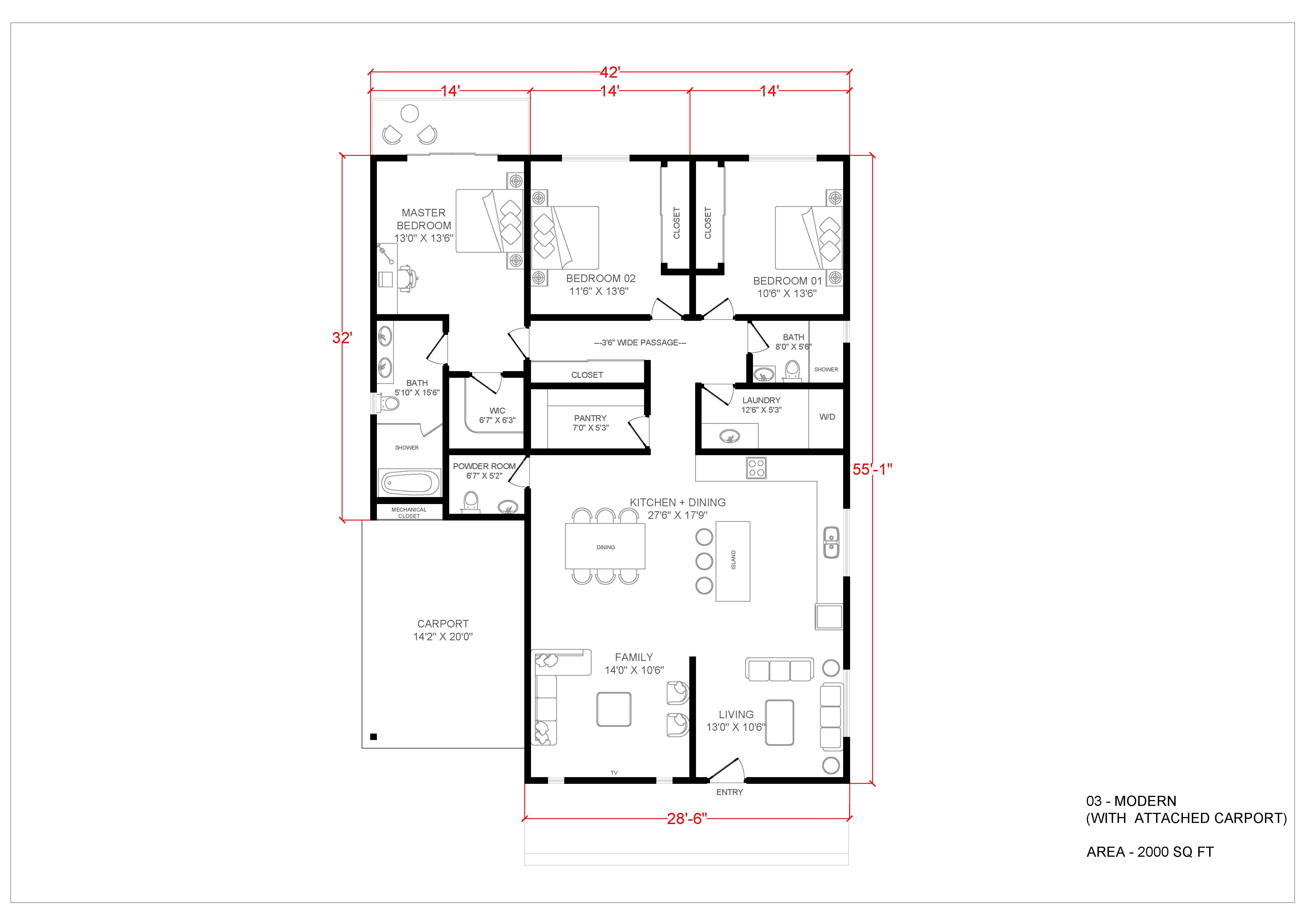 Rose - Floor plan